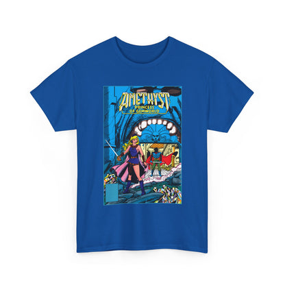 Amethyst, Princess of Gemworld T-Shirt - George Perez & Ernie Colon Art - The Last Battle Vs Dark Opal - DC Comics