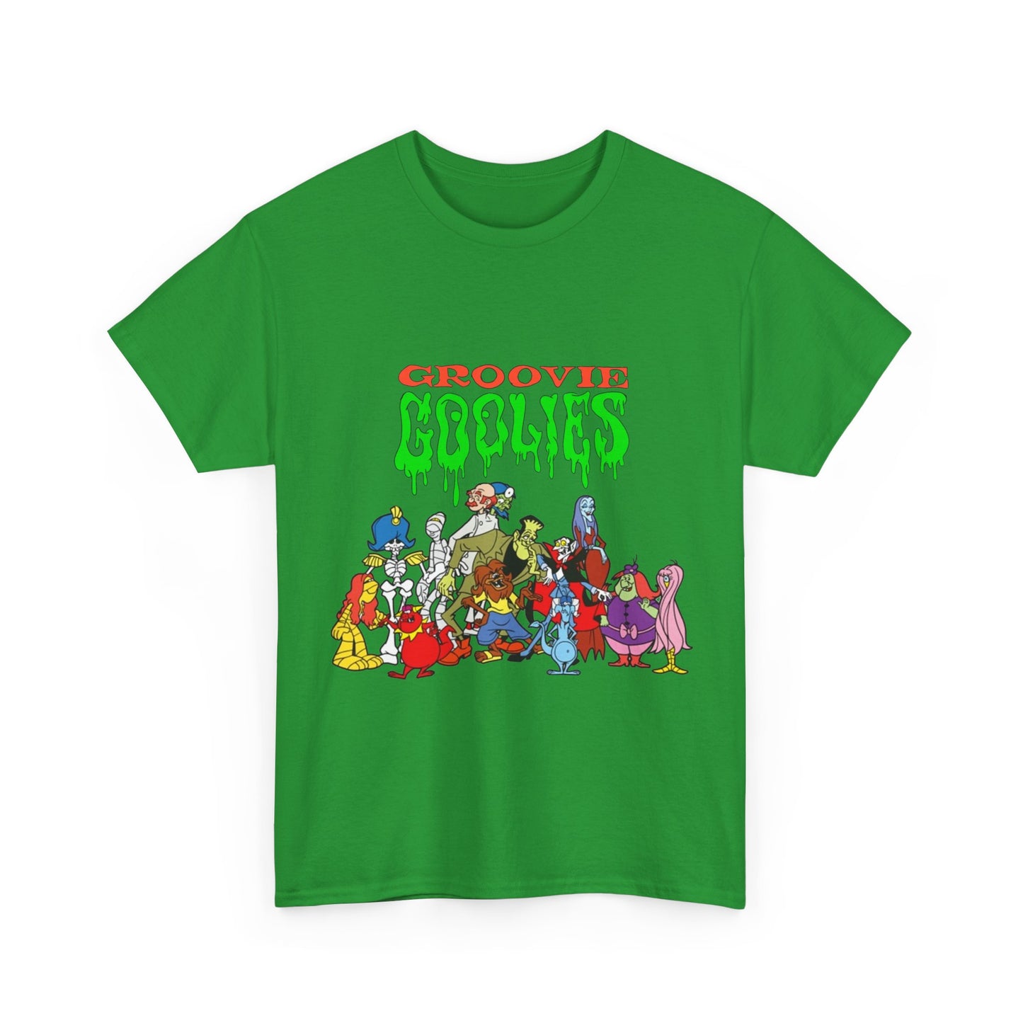 Groovie Goolies T-Shirt - The Monster Trio (Drac, Frankie, Wolfie) - Hagatha, Bella La Ghostly, Boneapart, Mummy - Horrible Hall on Horrible Drive - Filmation Cartoon
