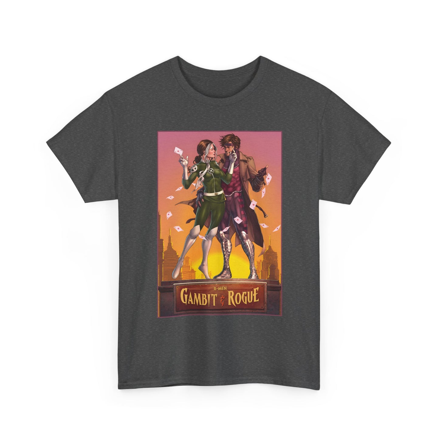 Gambit & Rogue T-Shirt - Mike Choi Art - Popular X-Men Members - Marvel Comics