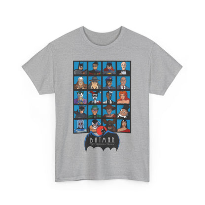 Batman T-Shirt - Animated Series - Harley Quinn, Batgirl, Joker, Bane, Robin, Two-Face, Catwoman, Riddler - Classic TV Cartoon Series