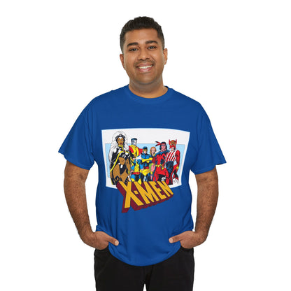 X-Men T-Shirt - Arthur Adams Art - Cyclops, Nightcrawler, Storm, Wolverine, Thunderbird, Sunfire, Banshee - Marvel Comics