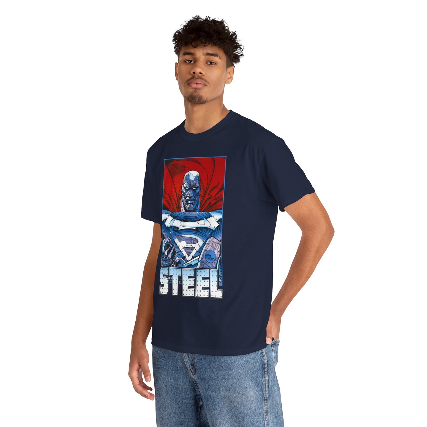 Steel T-Shirt - Superman Family - Reign of the Supermen - John Henry Irons - Steelworks - DC Comics