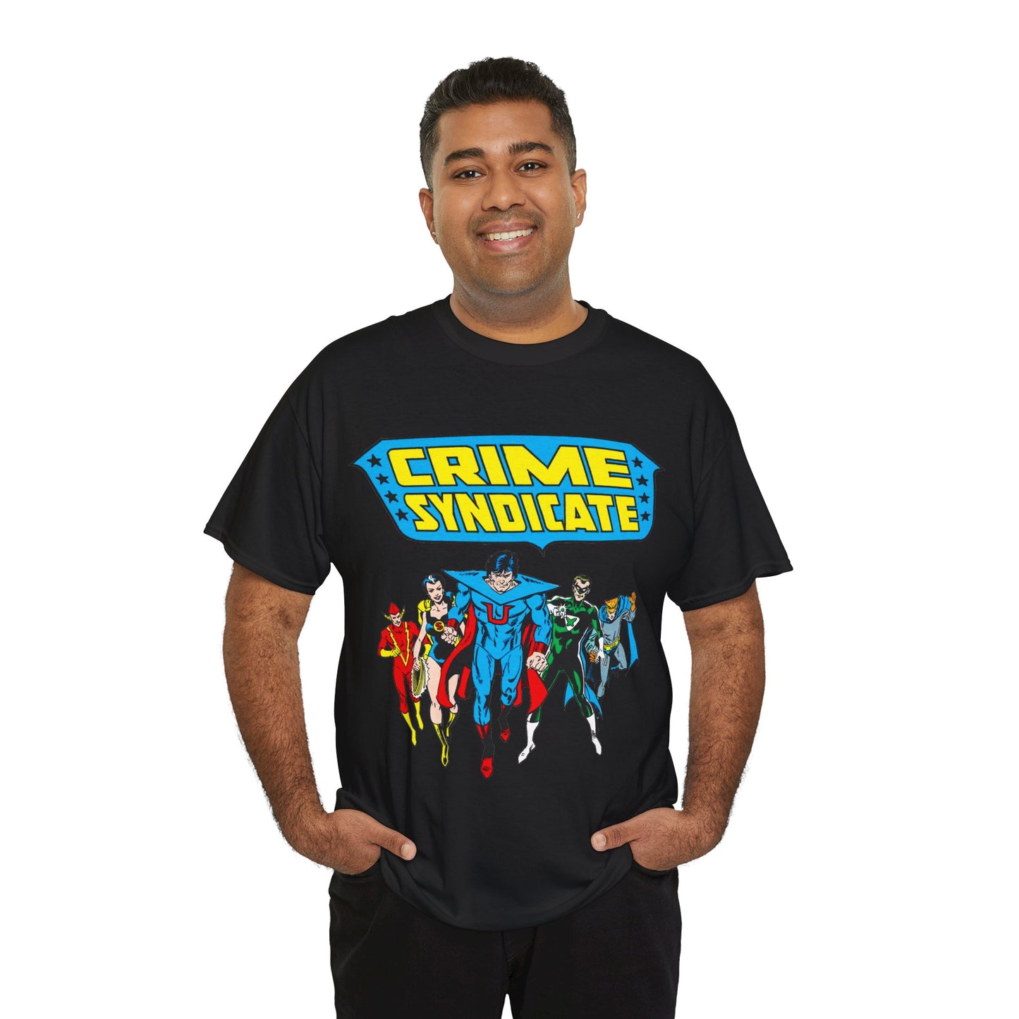 Crime Syndicate T-Shirt - Ultraman, Owlman, Superwoman, Power Ring, Johnny Quick - Earth 3 Justice League Villains - DC Comics