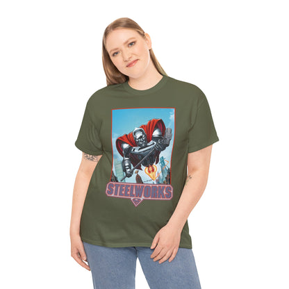 Steelworks T-Shirt - Jon Bogdanove Art - John Henry Irons - Superman Family - DC Comics