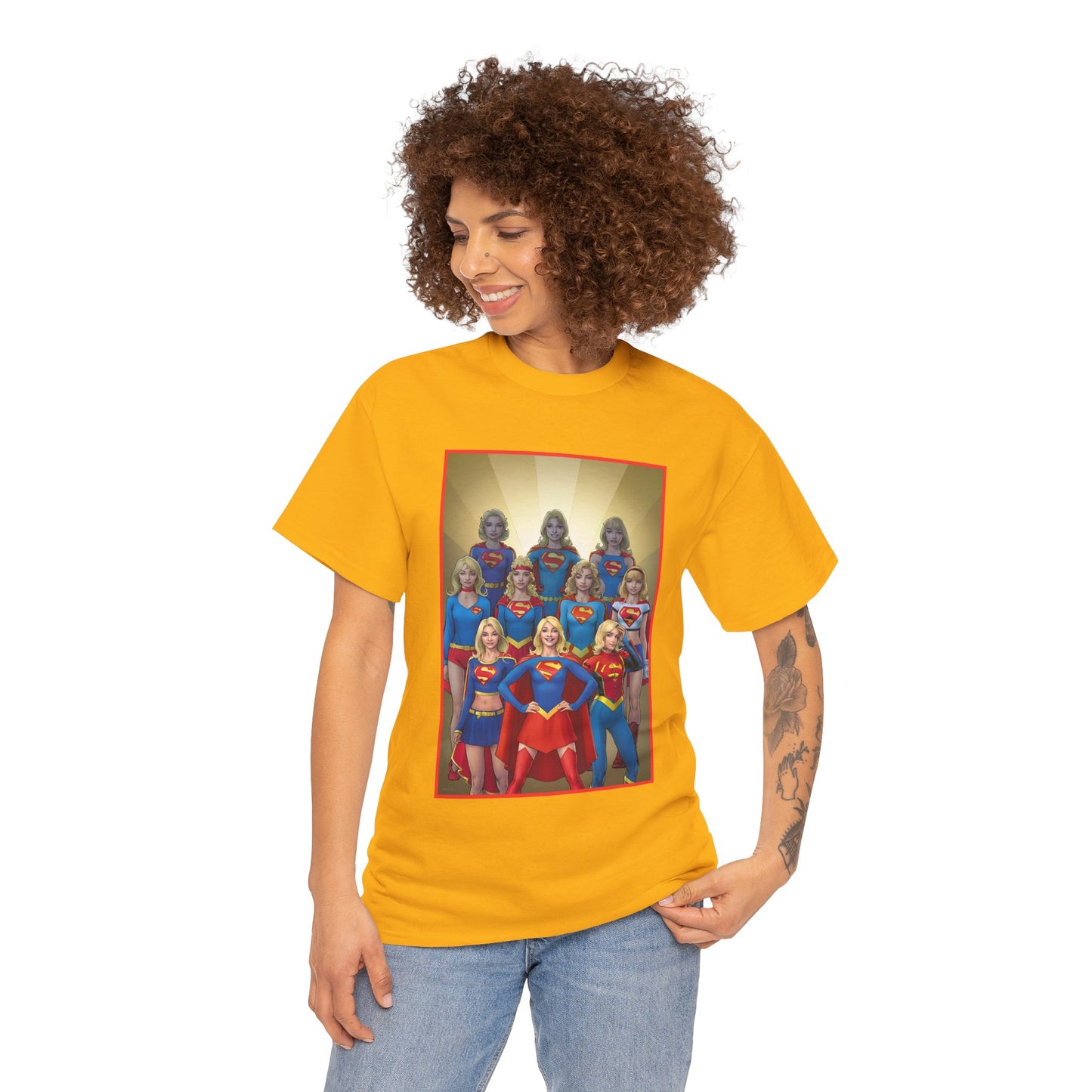 Supergirl Through the Ages T-Shirt - Nicola Scott Art - Kara from Kandor, Superman's Cousin, Linda Danvers - Survivor from Krypton - DC Comics