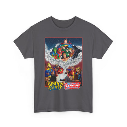 Justice Society & Justice League T-Shirt - George Perez Art - Golden & Silver Age - DC Comics