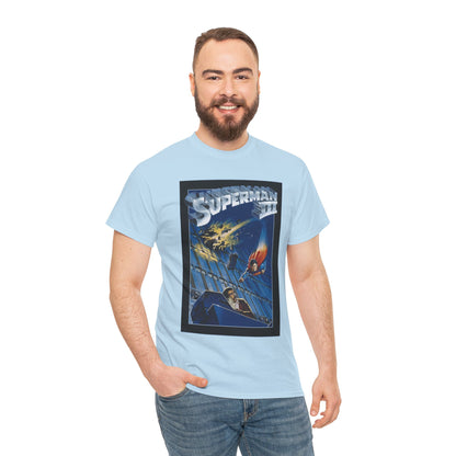 Superman III T-Shirt - Movie Poster Art - Christopher Reeve & Richard Pryor - Metropolis, Man of Steel - DC Comics