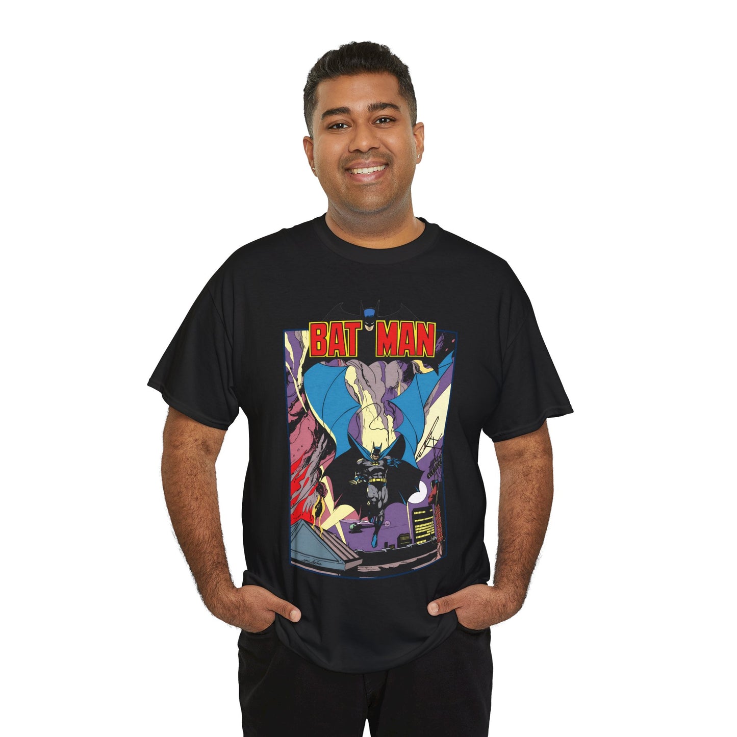 Batman T-Shirt - Neal Adams Art - Retro Bronze-Age Art - DC Comics