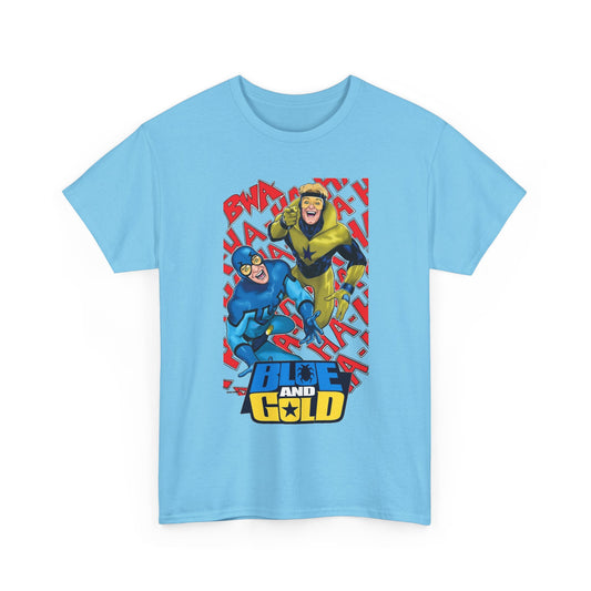 Booster Gold & Blue Beetle T-Shirt - DC Comics - Justice League International Members - Ted Kord
