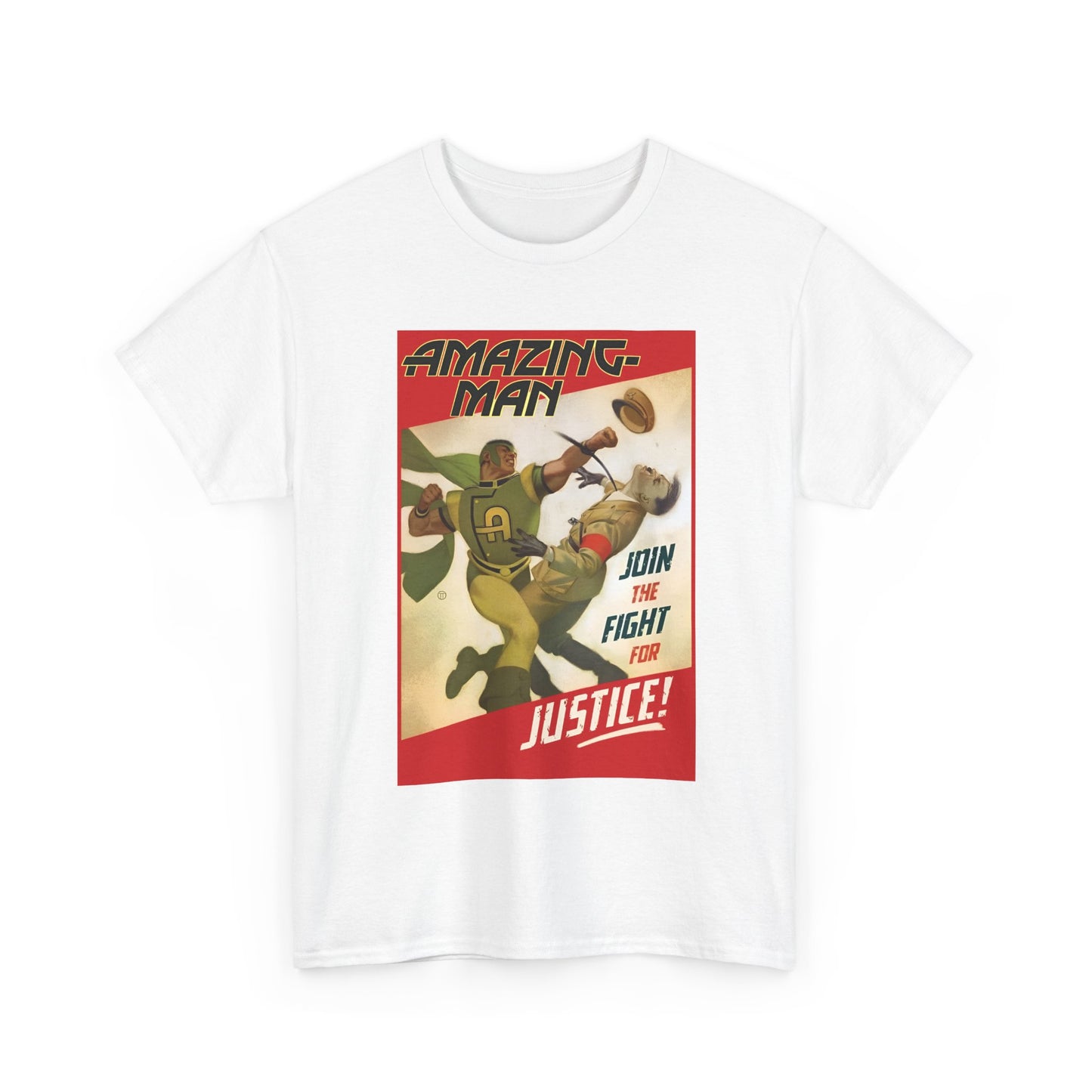Amazing Man T-Shirt - All-Star Squadron - Join the Fight for Justice - DC Comics