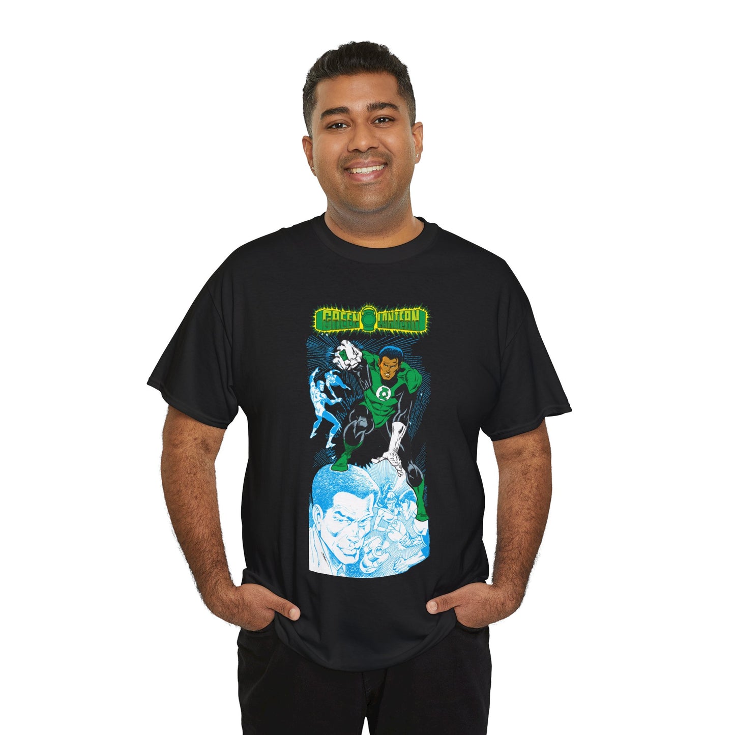 John Stewart Green Lantern T-Shirt - Joe Staton Art - Who's Who in the DC Universe Art - Sector 2814 - DC Comics