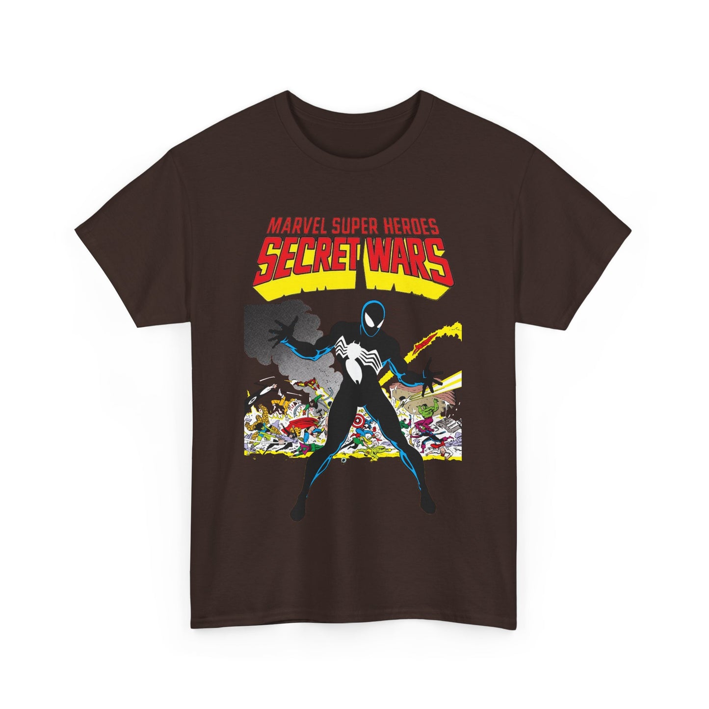 Secret Wars T-Shirt - Classic Marvel Comics Series - Alien Symbiote Spider-Man, 1st Appearance - Future Venom Story