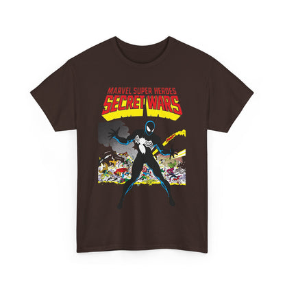 Secret Wars T-Shirt - Classic Marvel Comics Series - Alien Symbiote Spider-Man, 1st Appearance - Future Venom Story