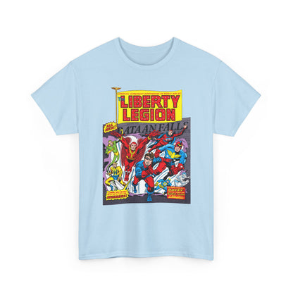 Liberty Legion T-Shirt - Marvel Premiere #29 - Bucky, Miss America, Whizzer, Patriot, Red Raven - Marvel Comics