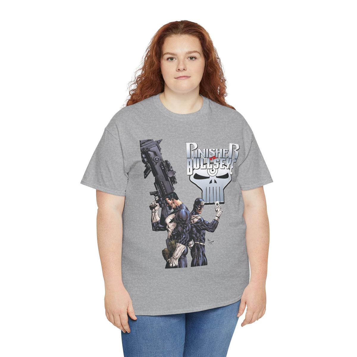 Punisher Vs Bullseye T-Shirt -Mike Deodato Jr Art - Marvel Comics