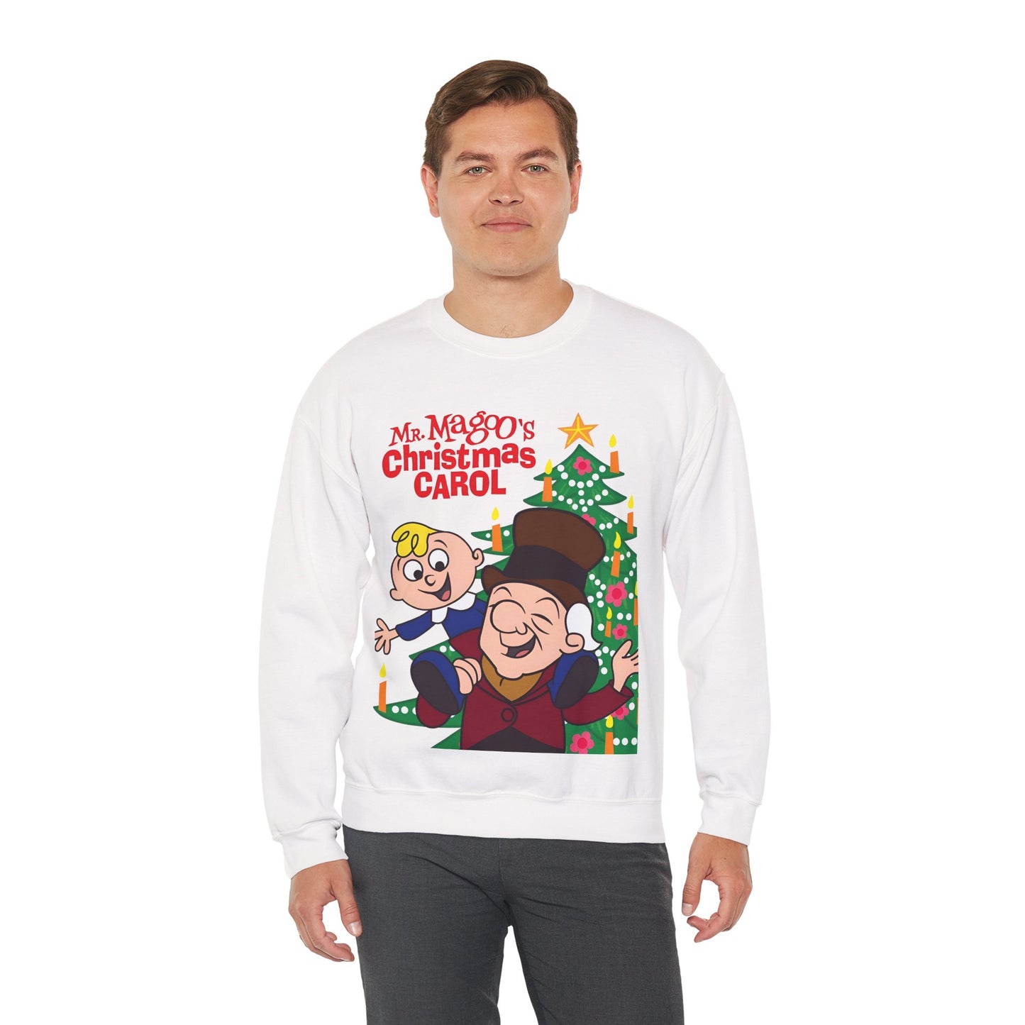 Mr. Magoo's Christmas Carol Crewneck Sweatshirt - UPA 1960s TV Holiday Special