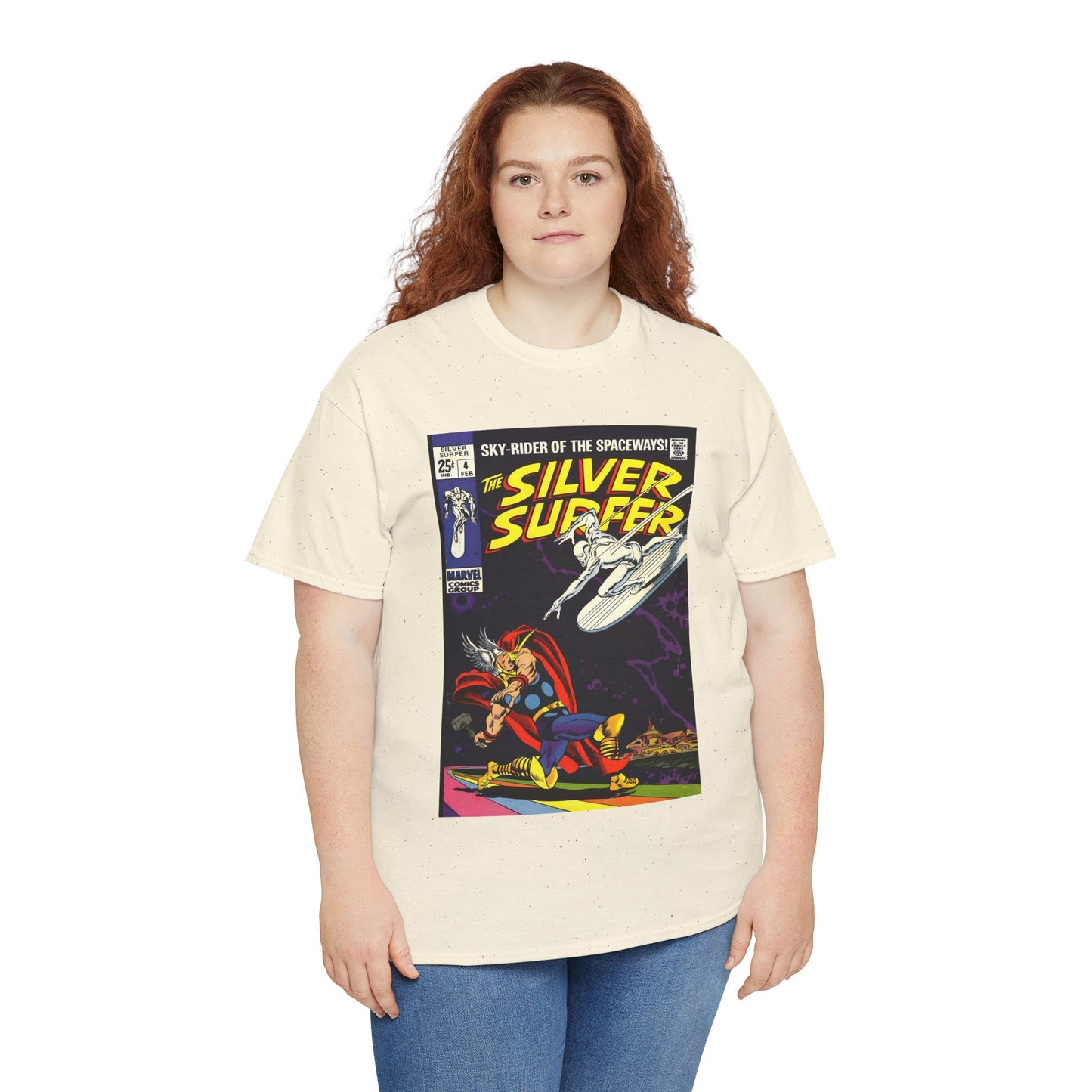 Silver Surfer #4 T-Shirt - Vs Thor - Marvel Comics