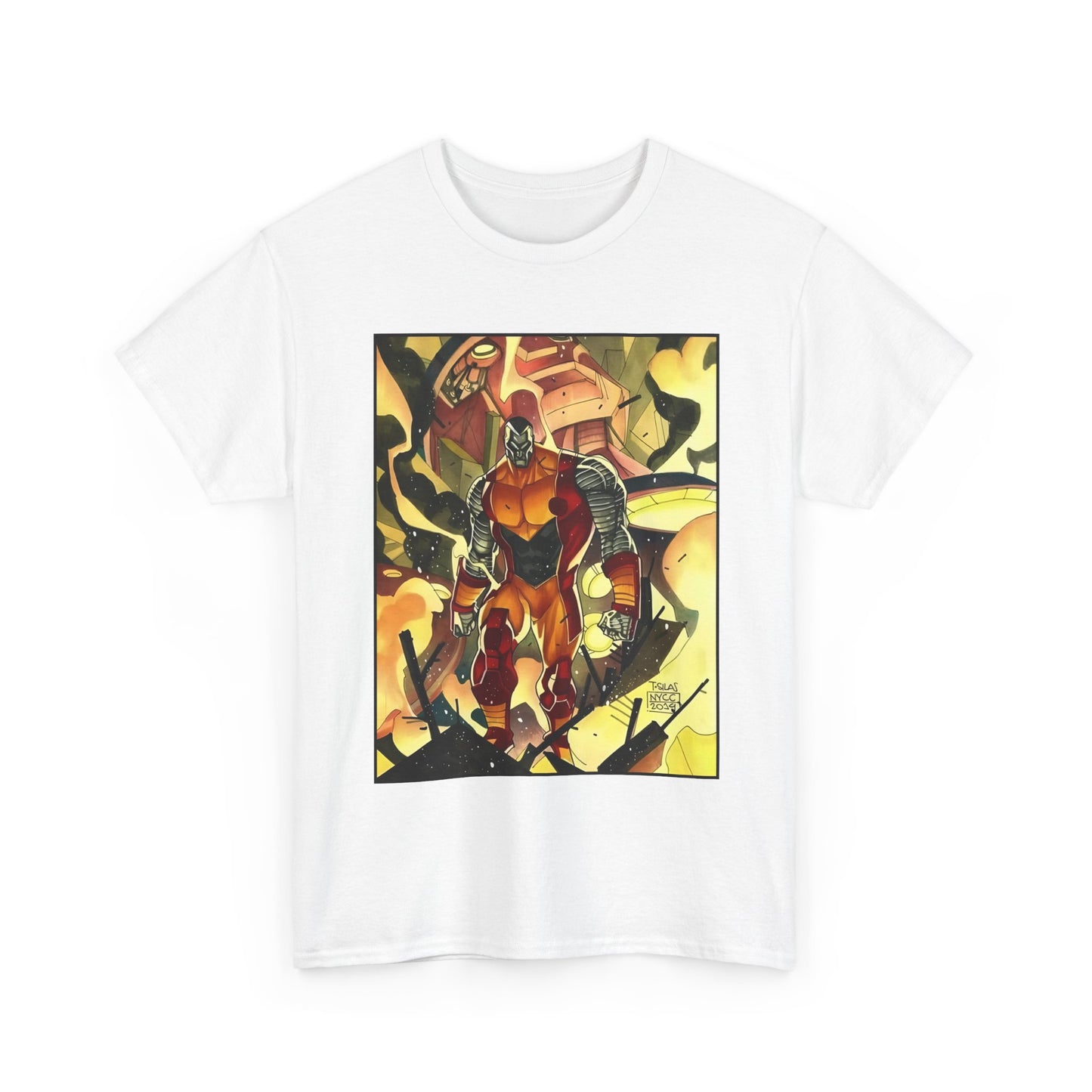 Colossus T-Shirt - Fighting a Sentinel - Marvel Comics