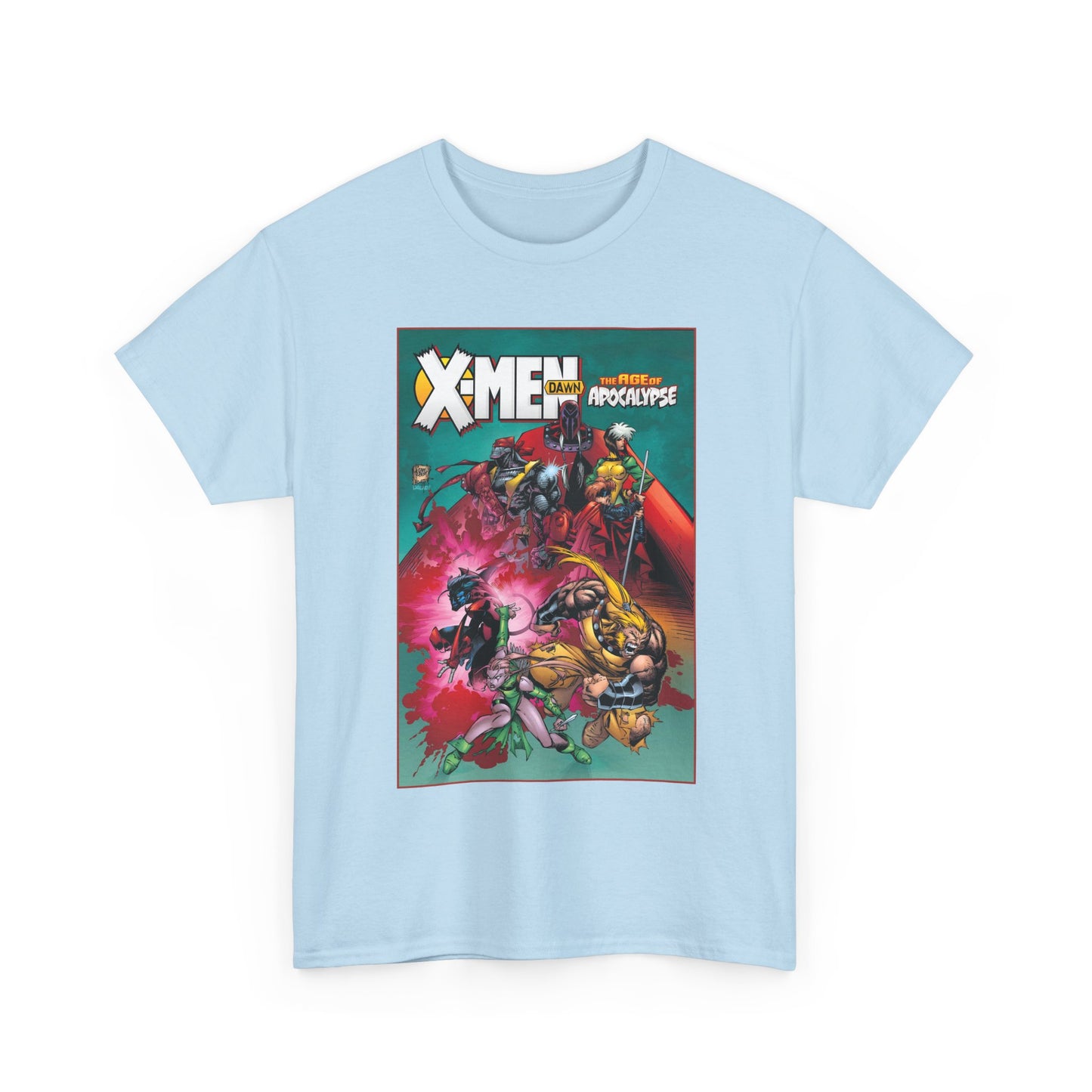 X-Men: Age of Apocalypse T-Shirt - Adam Kubert Art - Magneto, Rogue, Nightcrawler, Gambit, Blink, Sabretooth - Dawn - Marvel Comics
