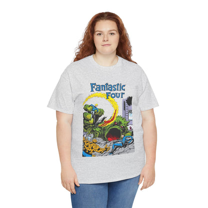 Fantastic Four T-Shirt - John Byrne Art - Cover to Issue #1 - Reed Richards, Invisible Woman, Human Torch, The Thing - Marvel Comics