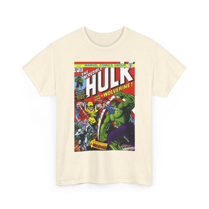 Incredible Hulk #181 T-Shirt - First Appearance of Wolverine - Vs The Wendigo - Marvel Comics