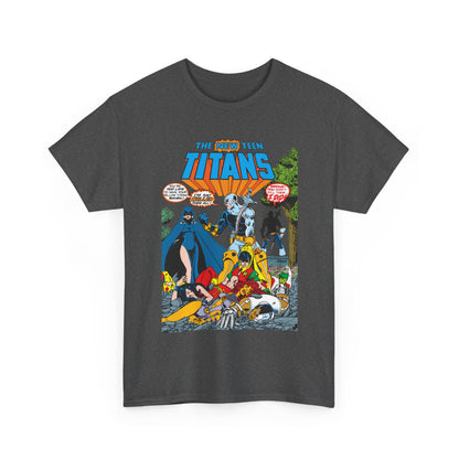 New Teen Titans T-Shirt - George Perez Art - #2 Cover Art - Deathstroke & Ravager - DC Comics