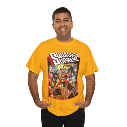 Squadron Supreme T-Shirt - George Perez Art - Hyperion, Nighthawk, Doctor Spectrum, Power Princess, Whizzer - Marvel Comics
