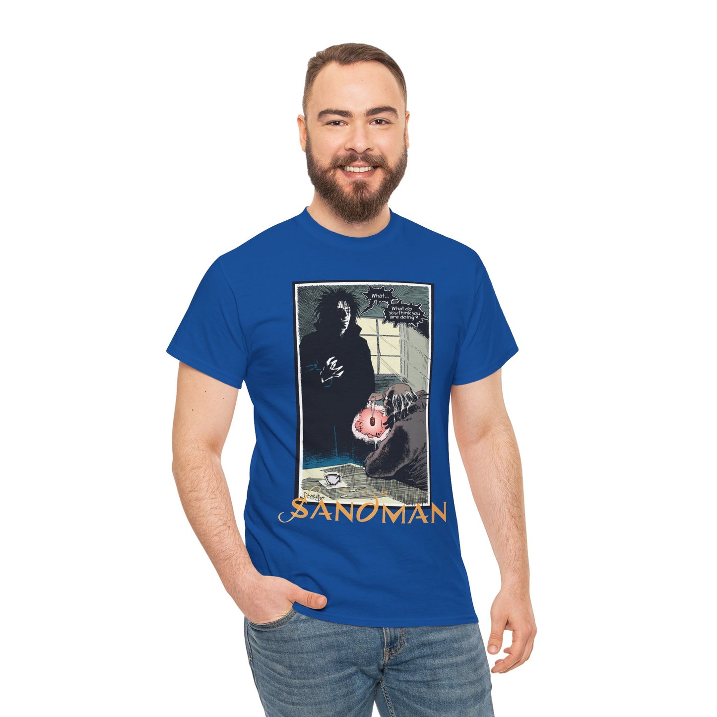 Sandman T-Shirt - Mike Dringenberg & Malcolm Jones III Art - What Do You Think You're Doing? - DC/Vertigo Comics