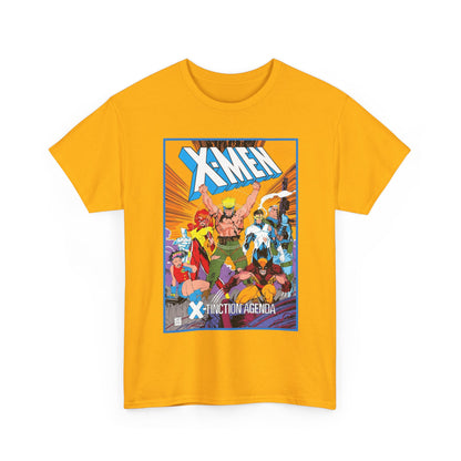 Uncanny X-Men T-Shirt - Jim Lee Art - Wolverine, Cyclops, Jean Grey, Cable, Iceman, Havok, Jubilee - X-Tinction Agenda - Marvel Comics