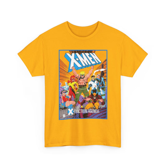 Uncanny X-Men T-Shirt - Jim Lee Art - Wolverine, Cyclops, Jean Grey, Cable, Iceman, Havok, Jubilee - X-Tinction Agenda - Marvel Comics
