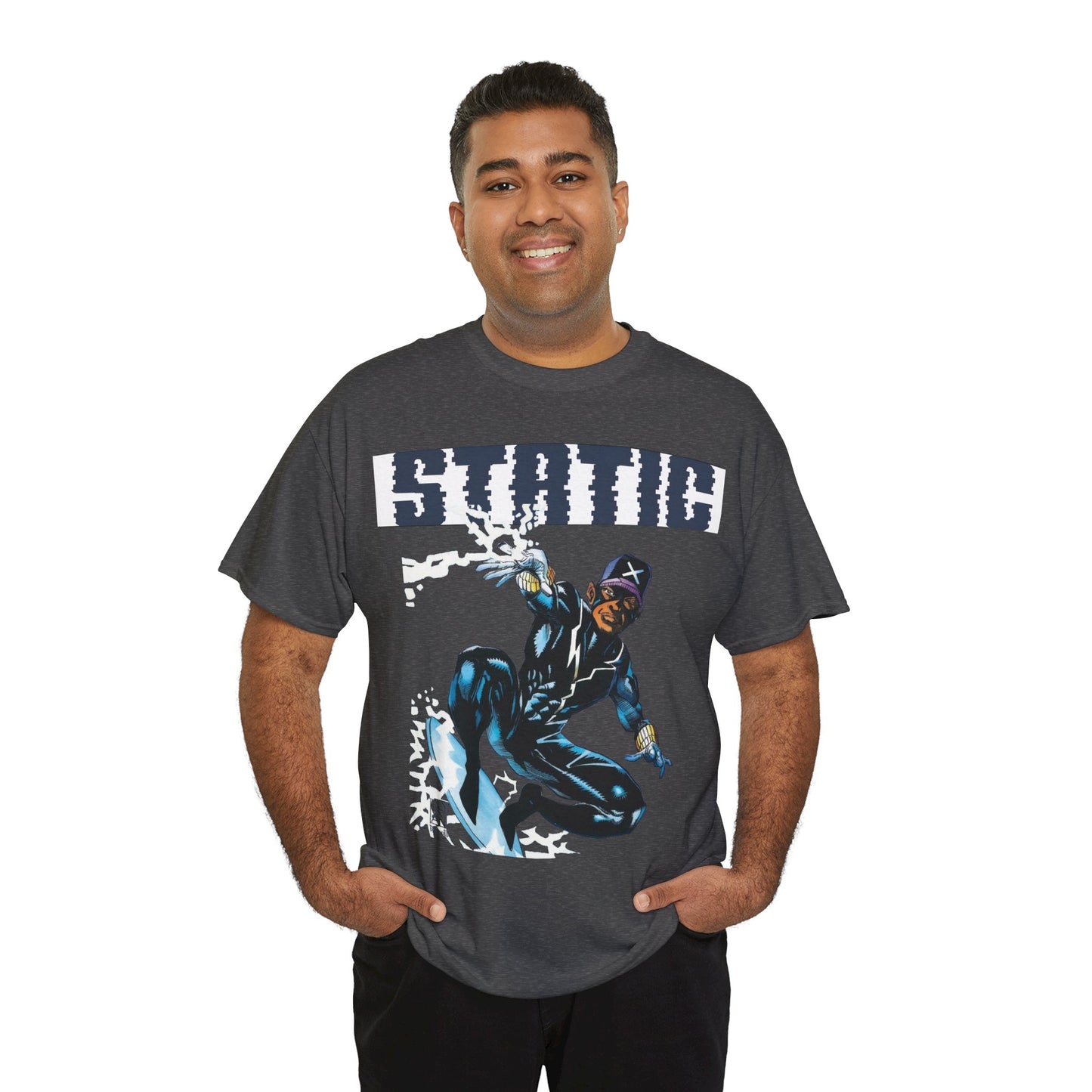 Static T-Shirt - Denys Cowan Art - DC Comics, Milestone Media - Shock to your System