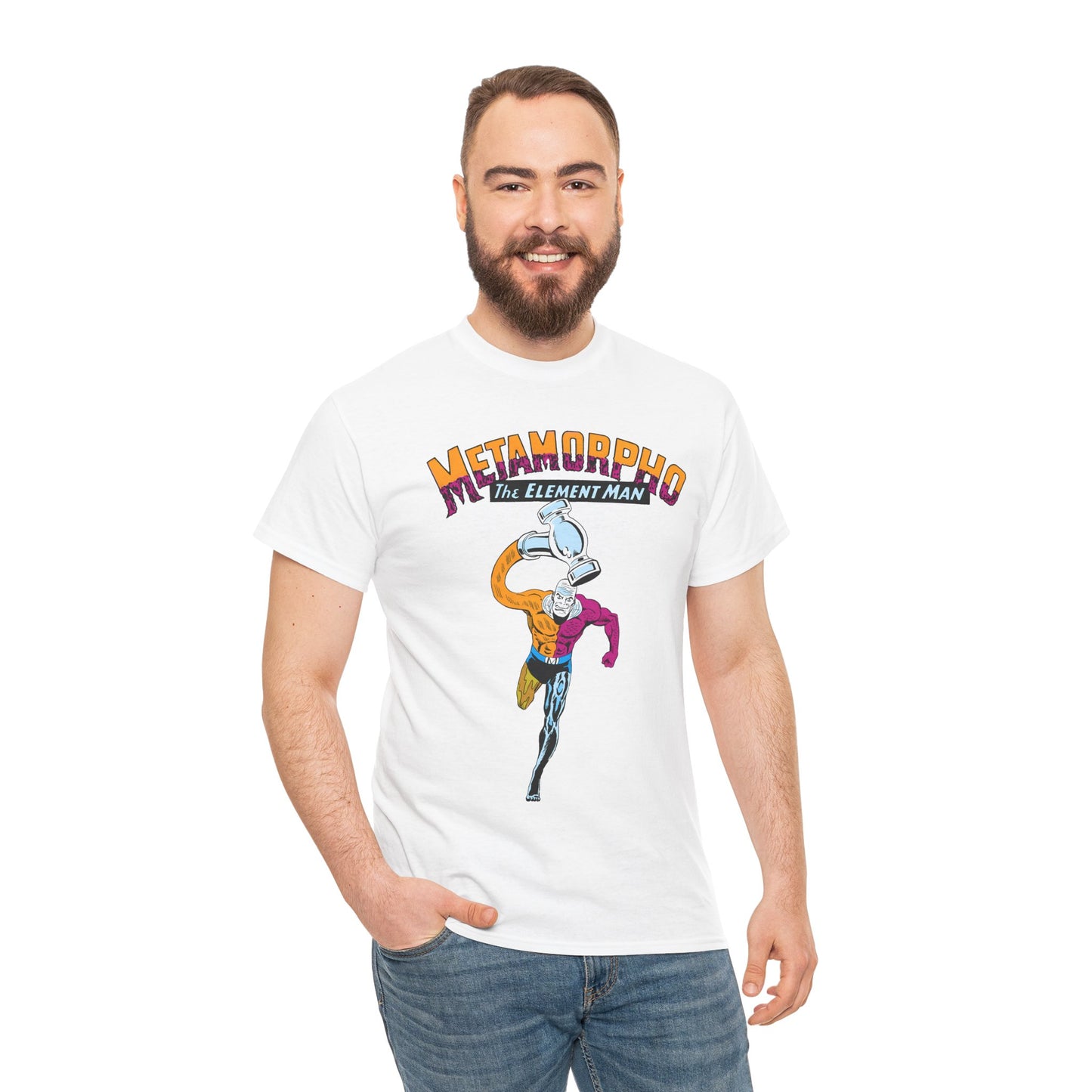 Metamorpho T-Shirt - Jim Aparo Art - DC Comics - Outsiders Team Member - New Superman Movie