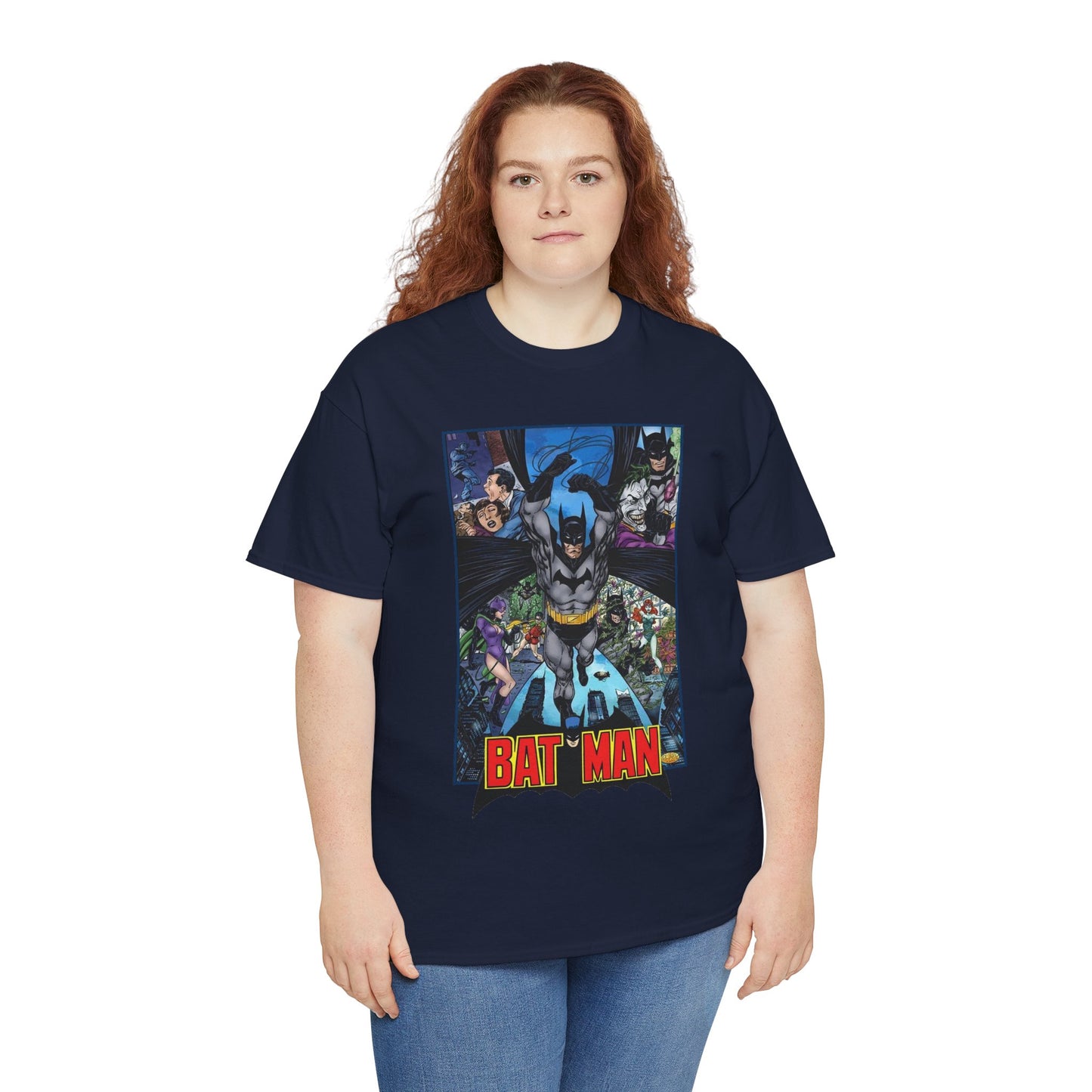Batman T-Shirt - John Byrne Art - Joker, Catwoman, Poison Ivy - Caped Crusader - DC Comics