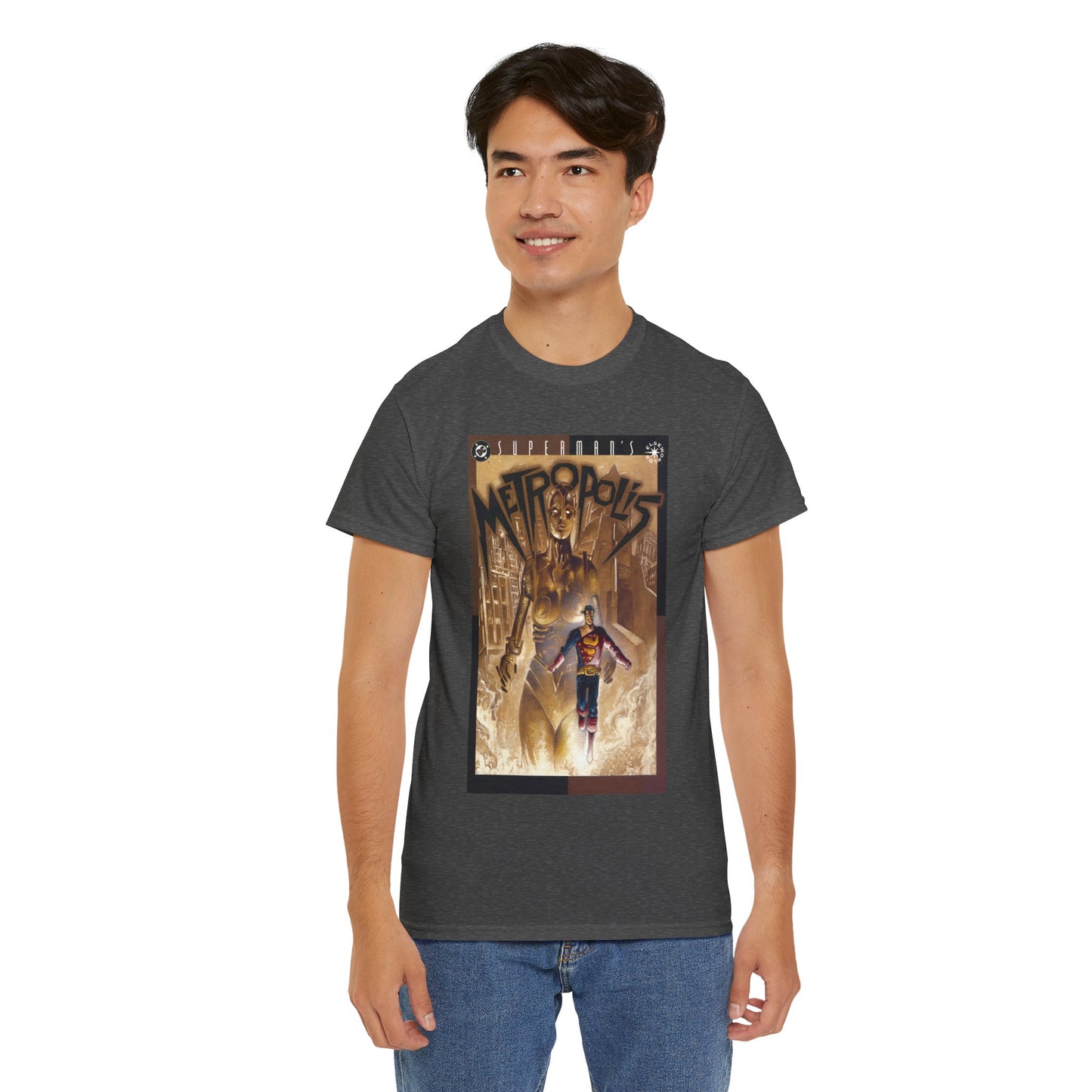 Superman's Metropolis T-Shirt - Ted McKeever Art - Elseworlds Art Based on Fritz Lang's Movie - DC Comics