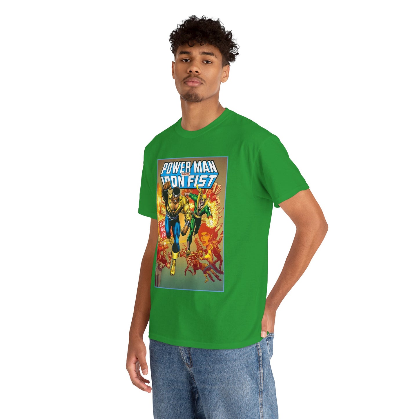 Power Man & Iron Fist T-Shirt - Luke Cage & Danny Rand - Popular Marvel Comics 1970s Series - Heroes for Hire - Great Retro Art