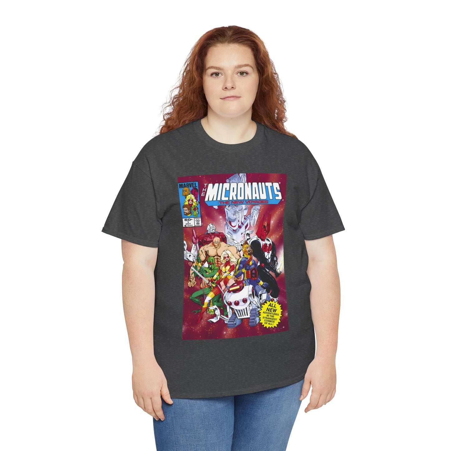 Micronauts: The New Voyages T-Shirt - Commander Arcturus Rann, Biotron, Marionette, Bug - Marvel Comics Series