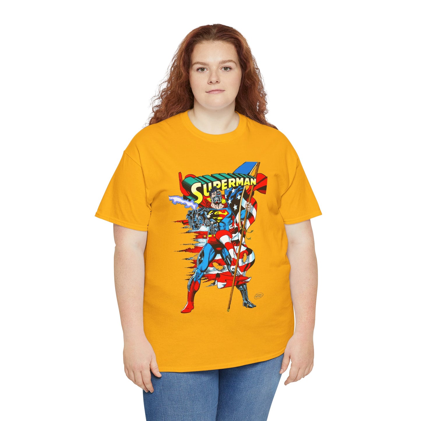 Cyborg Superman T-Shirt - Dan Jurgens Art - Reign of the Supermen Enemy - 1990s Storyline After the Death of Superman - DC Comics
