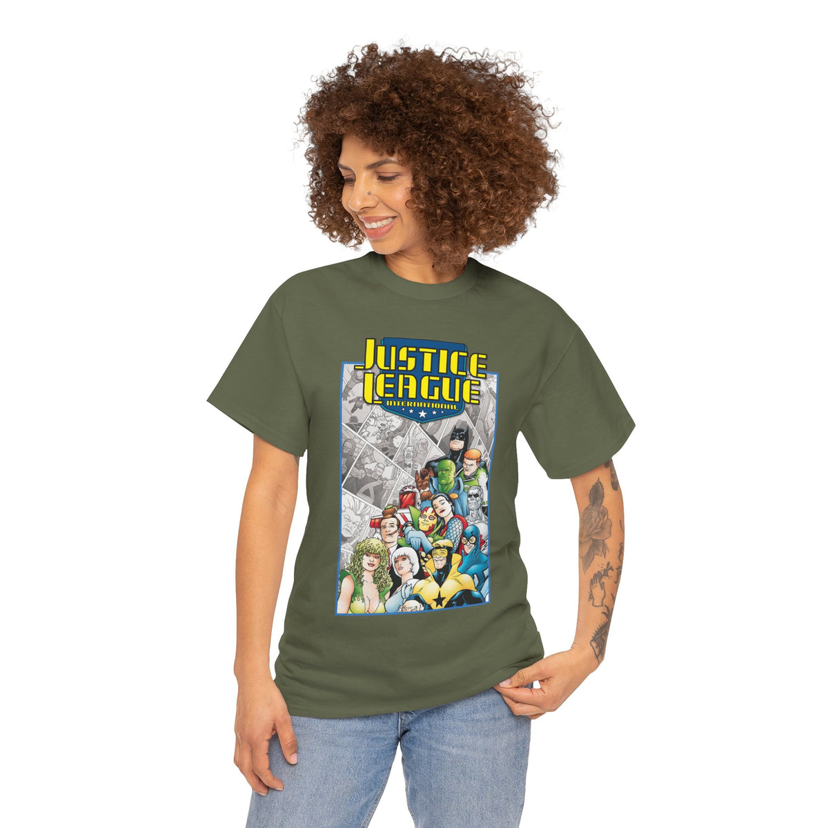Justice League International T-Shirt - Kevin Maguire Art - DC Comics