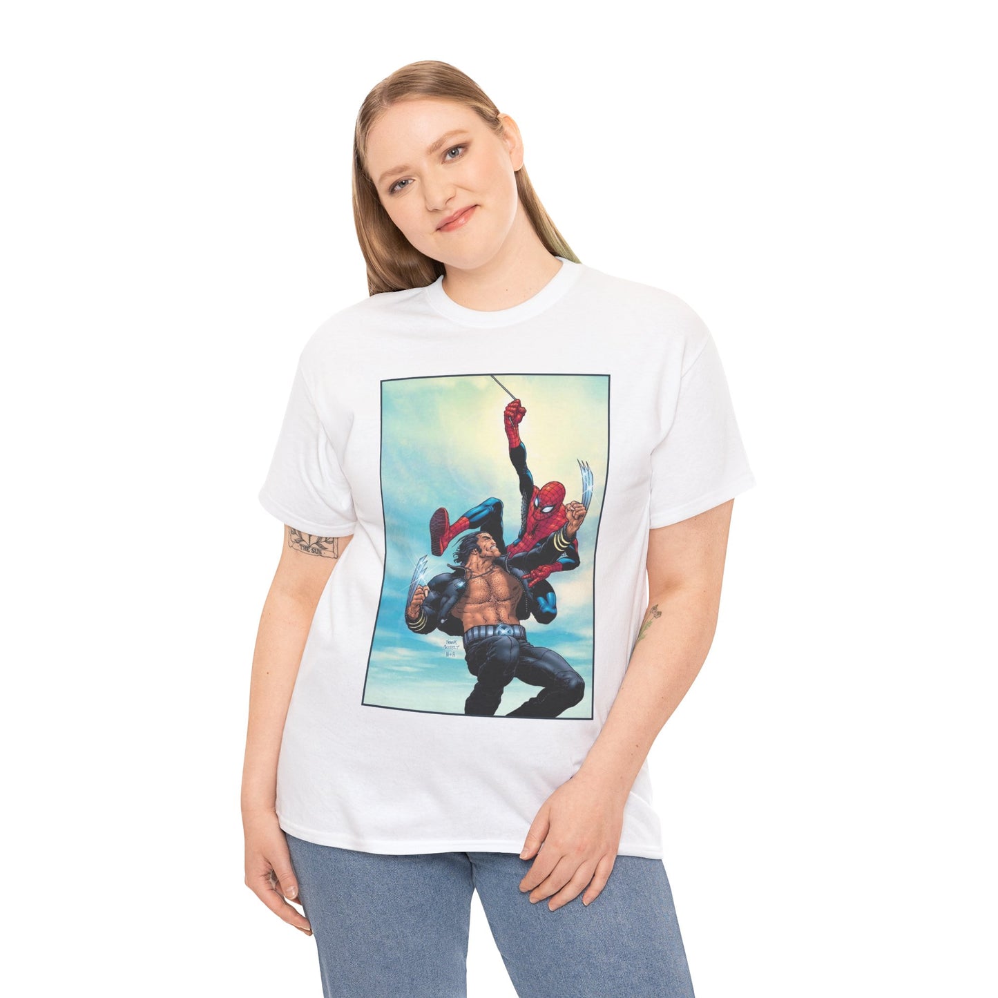 Wolverine Vs Spider-Man T-Shirt - Frank Quitely Art - Marvel Comics
