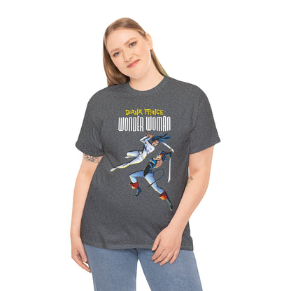 Diana Prince Wonder Woman  T-Shirt - From Diana's 1970s White Suit No-Powers Years - Bronze Age DC Comics