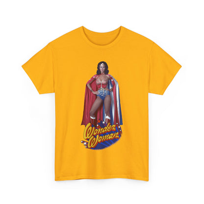 Wonder Woman T-Shirt - Lynda Carter - DC Comics - 1970s CBS TV Show - Amazons from Paradise Island