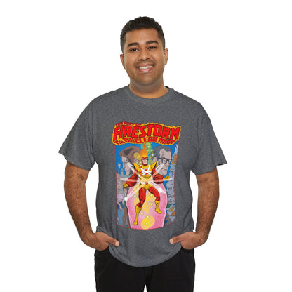 Fury of Firestorm T-Shirt - Pat Broderick Art - The Nuclear Man - Ronnie Raymond, Professor Martin Stein - DC Comics