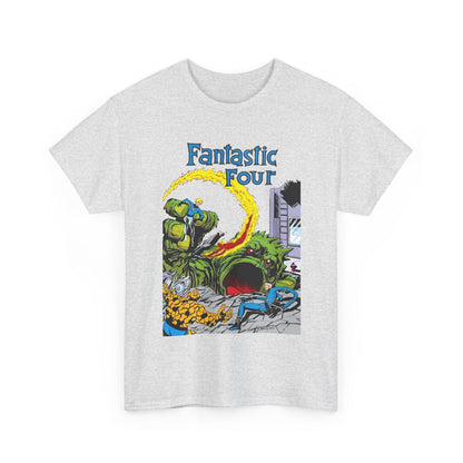 Fantastic Four T-Shirt - John Byrne Art - Cover to Issue #1 - Reed Richards, Invisible Woman, Human Torch, The Thing - Marvel Comics