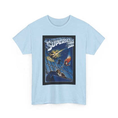 Superman III T-Shirt - Movie Poster Art - Christopher Reeve & Richard Pryor - Metropolis, Man of Steel - DC Comics
