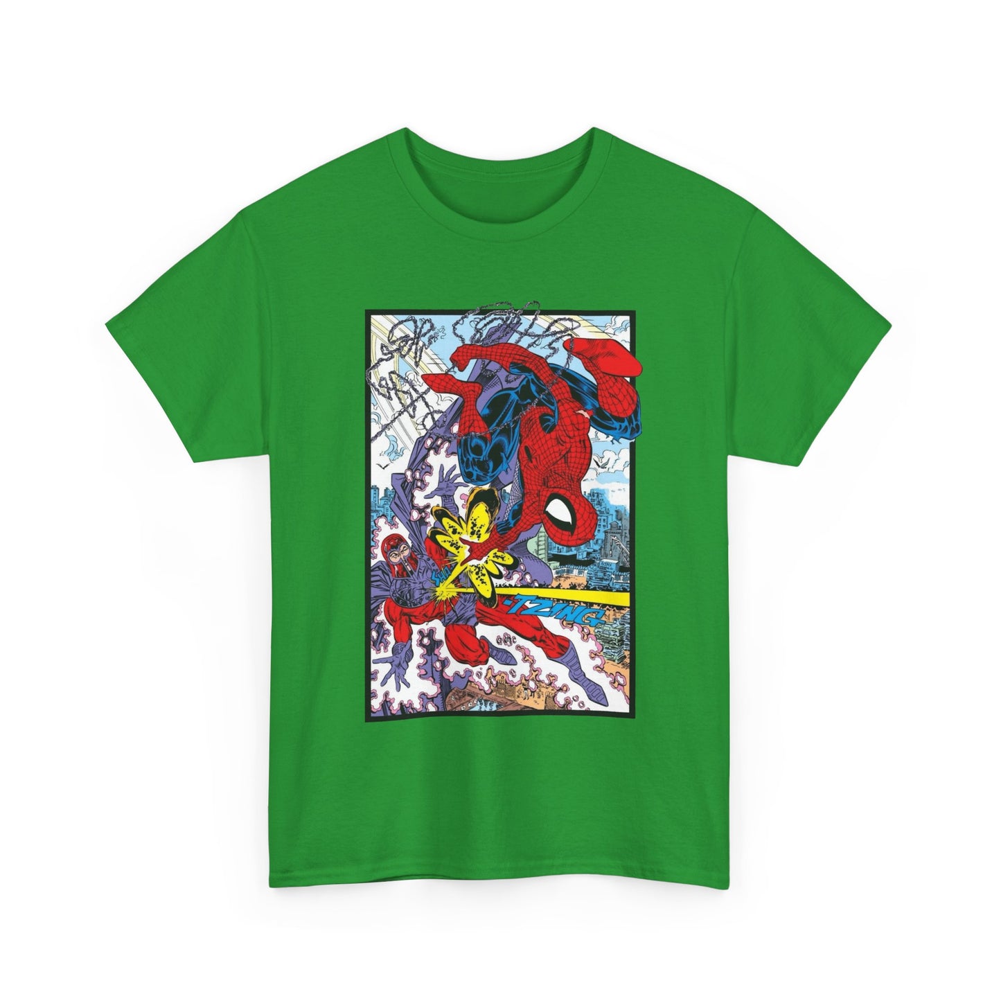 Spider-Man Vs Magneto T-Shirt - Erik Larsen Art - Marvel Comics