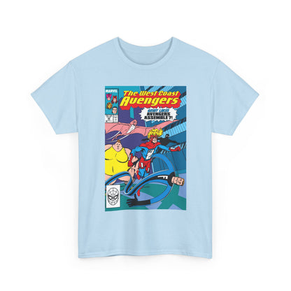 West Coast Avengers #46 T-Shirt - John Byrne Art - Great Lakes Avengers Appearance - Marvel Comics