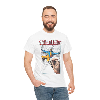 Animal Man T-Shirt - Brian Bolland Art - Buddy Baker - DC Comics, Vertigo Comics 1980s Series - Grant Morrison Stories