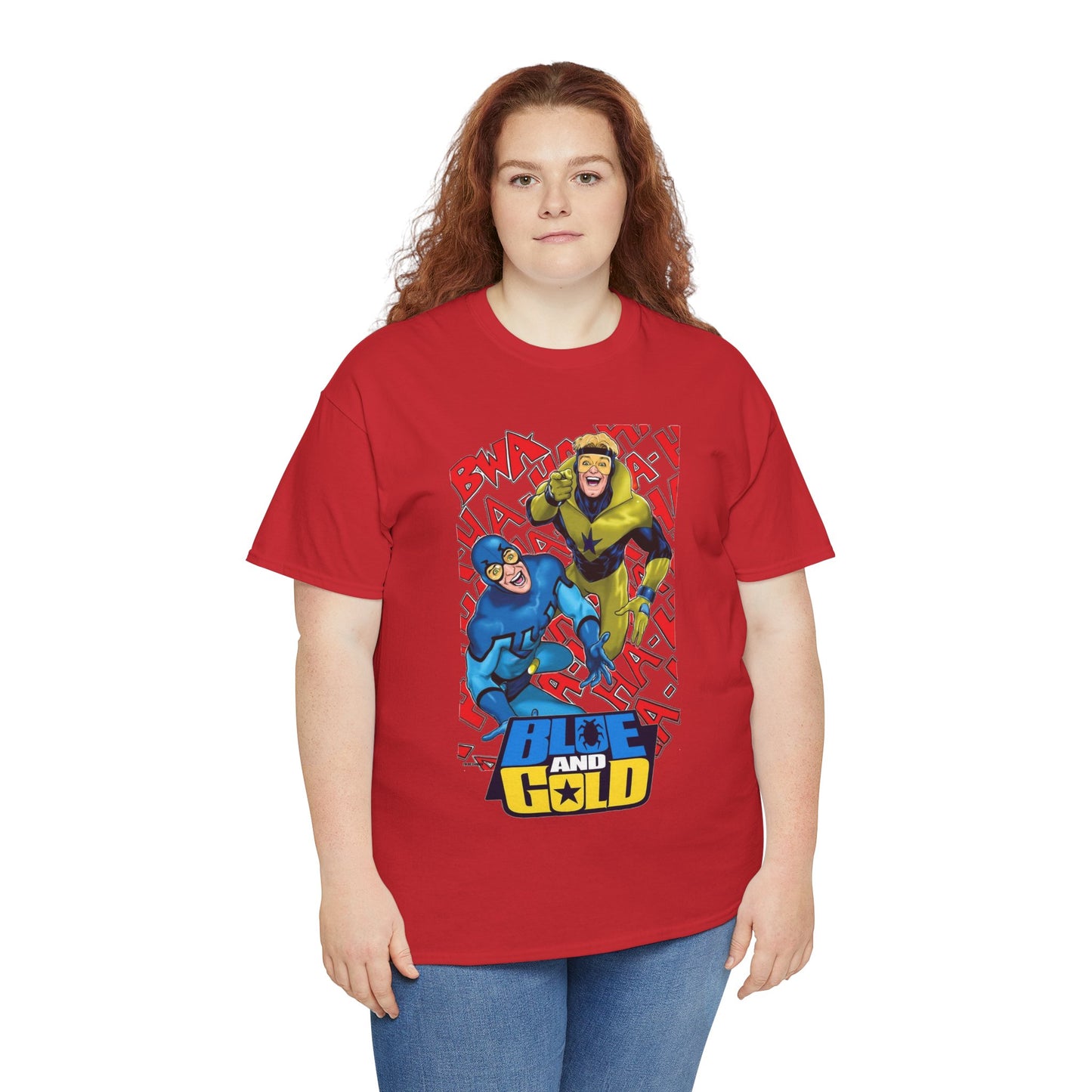 Booster Gold & Blue Beetle T-Shirt - DC Comics - Justice League International Members - Ted Kord