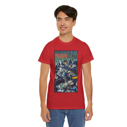 Punisher/Batman T-Shirt - John Romita Jr Art - Deadly Knights, Joker - DC Comics/Marvel Comics