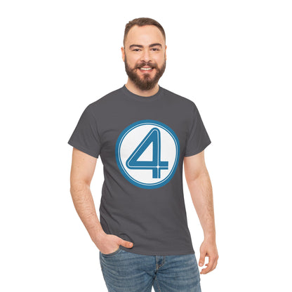 Fantastic Four Logo T-Shirt - New Marvel Movie 2025 - MCU - Pedro Pascal - 4 - Marvel Comics - Reed Richards